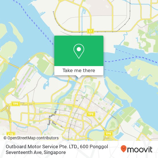 Outboard Motor Service Pte. LTD., 600 Ponggol Seventeenth Ave map