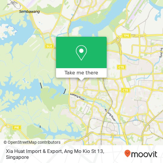 Xia Huat Import & Export, Ang Mo Kio St 13地图
