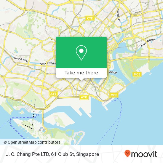 J. C. Chang Pte LTD, 61 Club St map