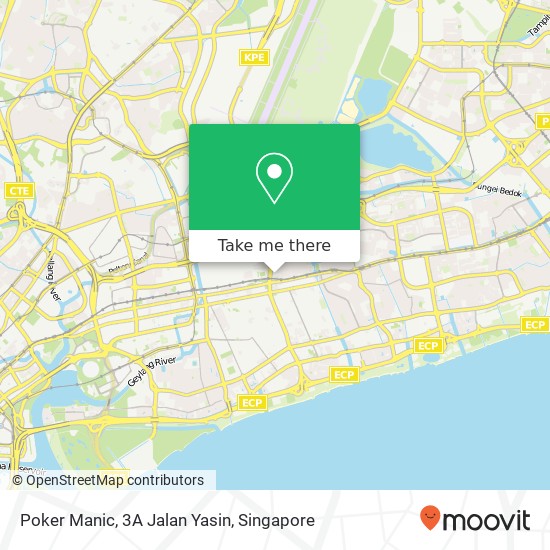 Poker Manic, 3A Jalan Yasin map