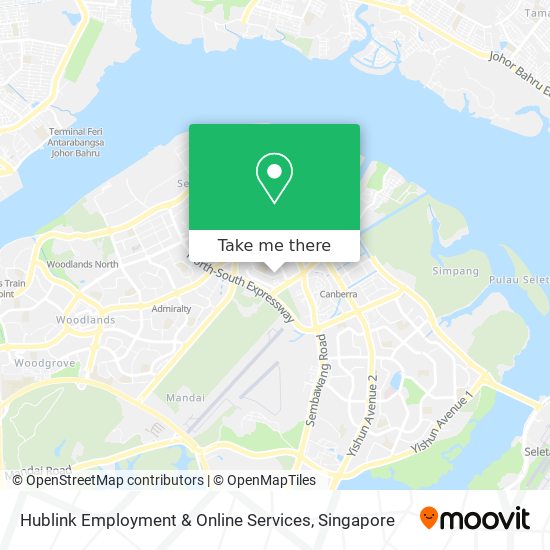 Hublink Employment & Online Services map