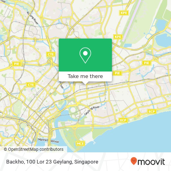 Backho, 100 Lor 23 Geylang map