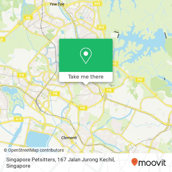 Singapore Petsitters, 167 Jalan Jurong Kechil地图