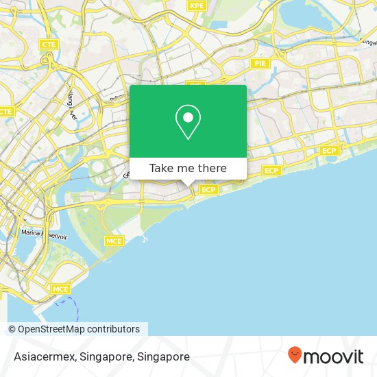 Asiacermex, Singapore map