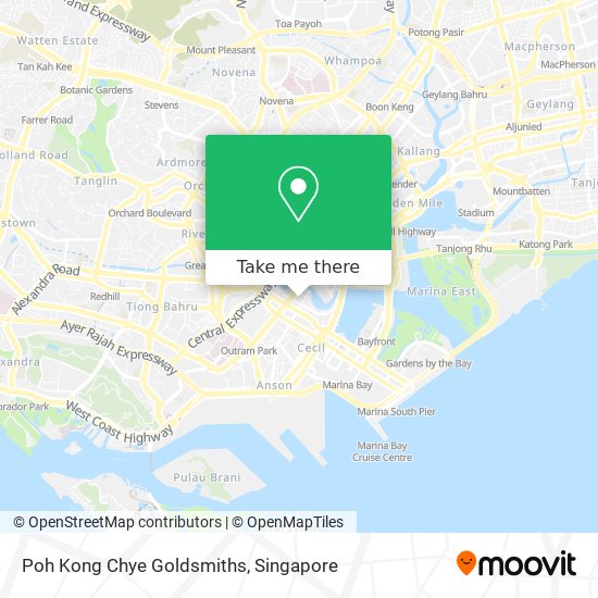 Poh Kong Chye Goldsmiths map