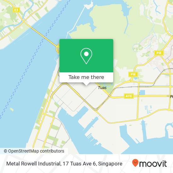 Metal Rowell Industrial, 17 Tuas Ave 6地图