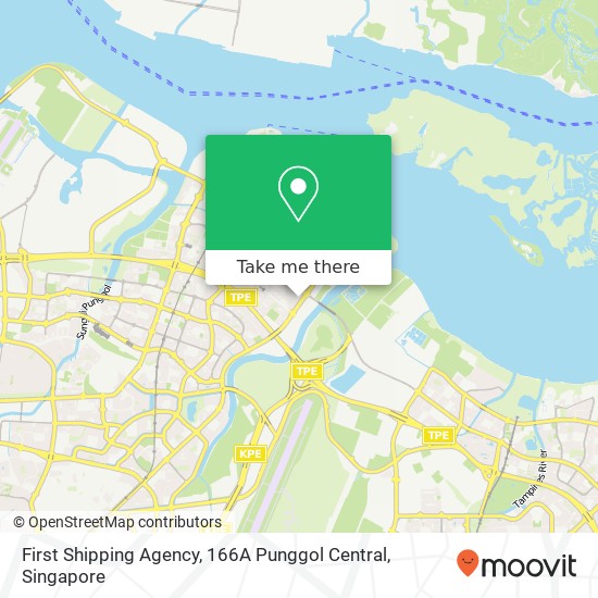 First Shipping Agency, 166A Punggol Central map