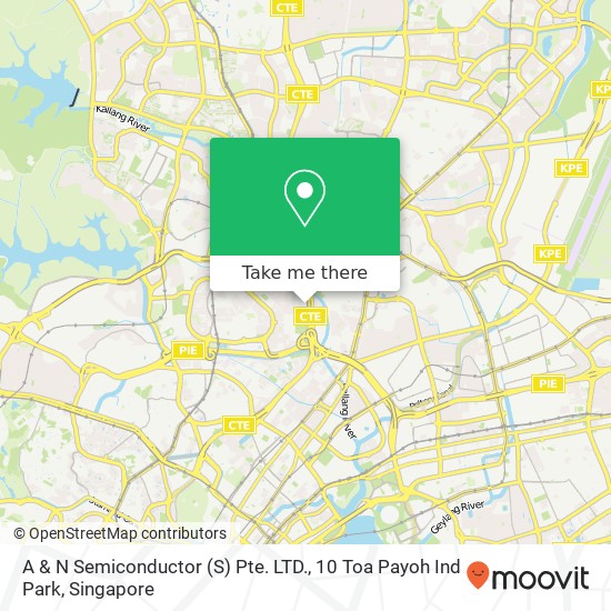 A & N Semiconductor (S) Pte. LTD., 10 Toa Payoh Ind Park map