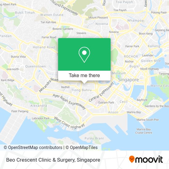 Beo Crescent Clinic & Surgery, Singapore地图