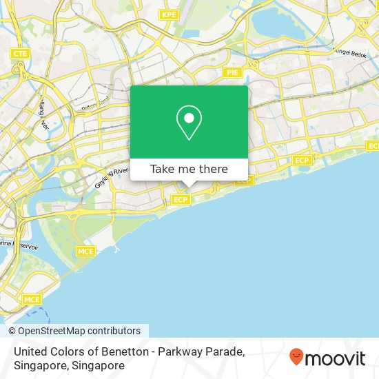 United Colors of Benetton - Parkway Parade, Singapore map