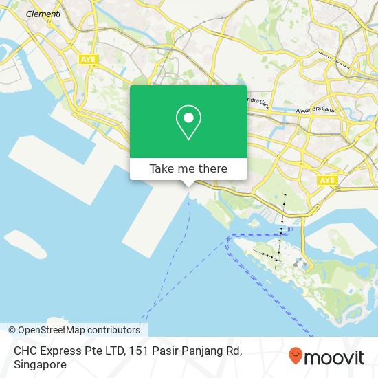 CHC Express Pte LTD, 151 Pasir Panjang Rd地图