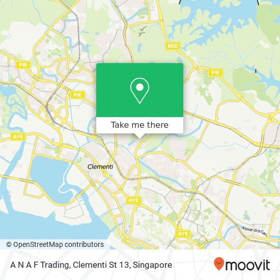 A N A F Trading, Clementi St 13地图