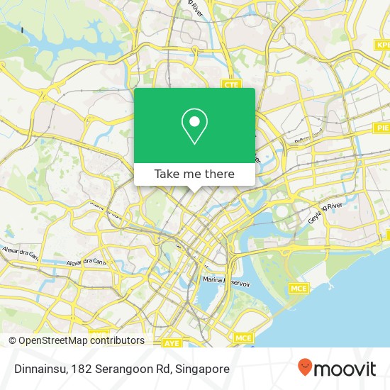 Dinnainsu, 182 Serangoon Rd地图