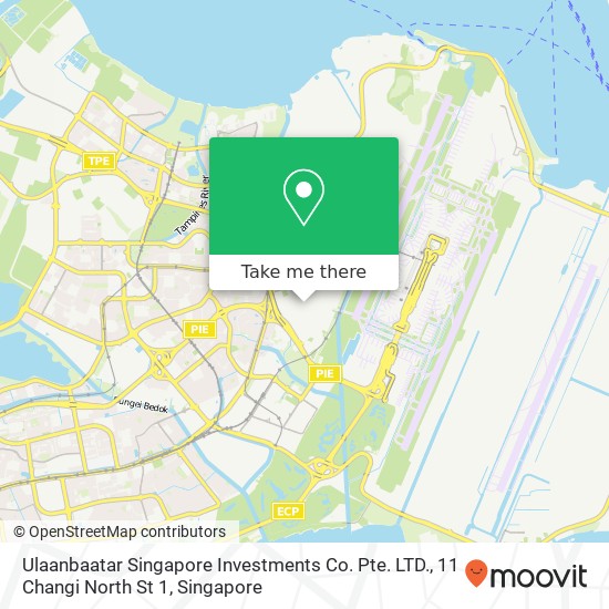 Ulaanbaatar Singapore Investments Co. Pte. LTD., 11 Changi North St 1 map