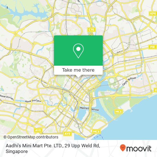 Aadhi's Mini Mart Pte. LTD., 29 Upp Weld Rd map