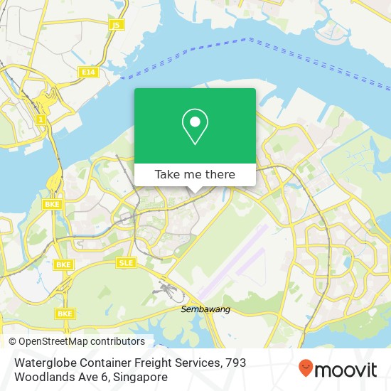 Waterglobe Container Freight Services, 793 Woodlands Ave 6 map