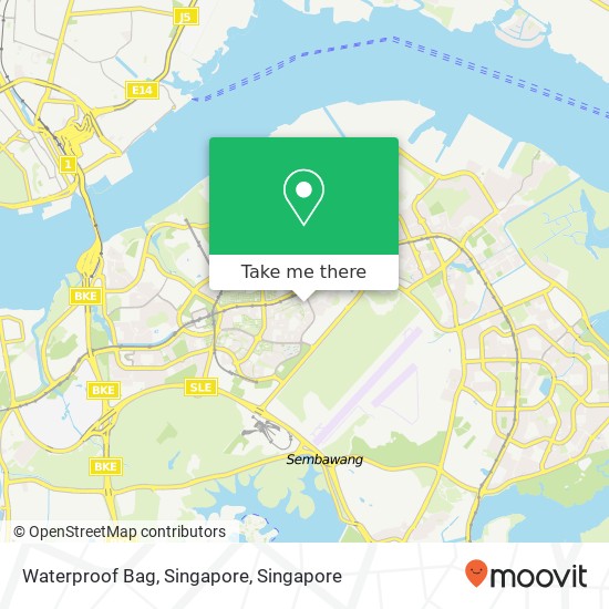Waterproof Bag, Singapore map