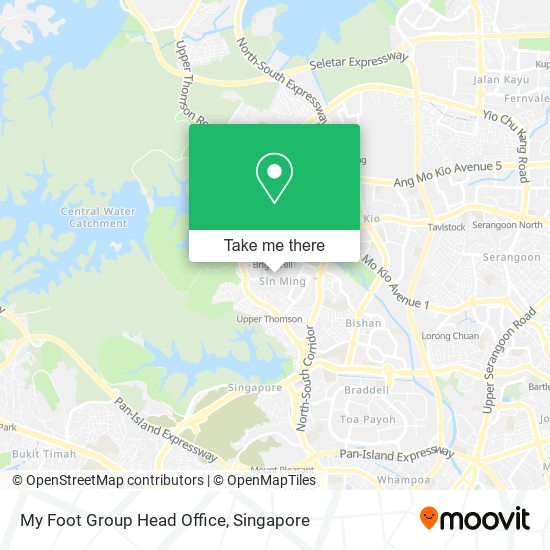 My Foot Group Head Office map