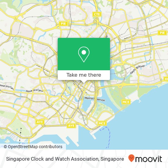 Singapore Clock and Watch Association map