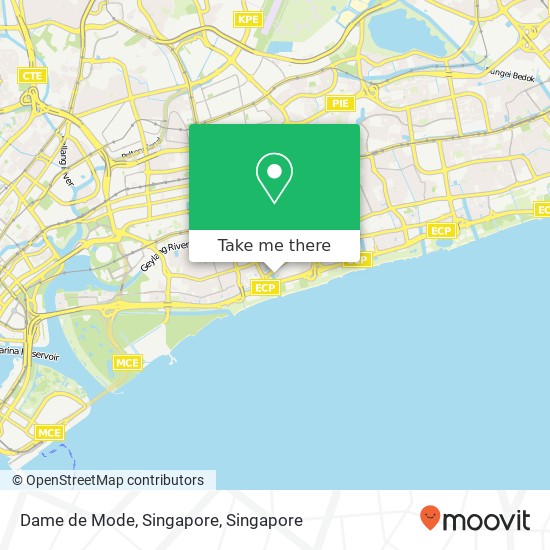 Dame de Mode, Singapore map