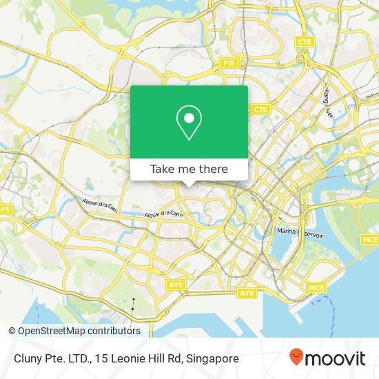 Cluny Pte. LTD., 15 Leonie Hill Rd map