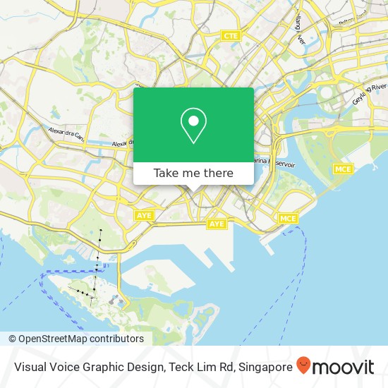 Visual Voice Graphic Design, Teck Lim Rd map