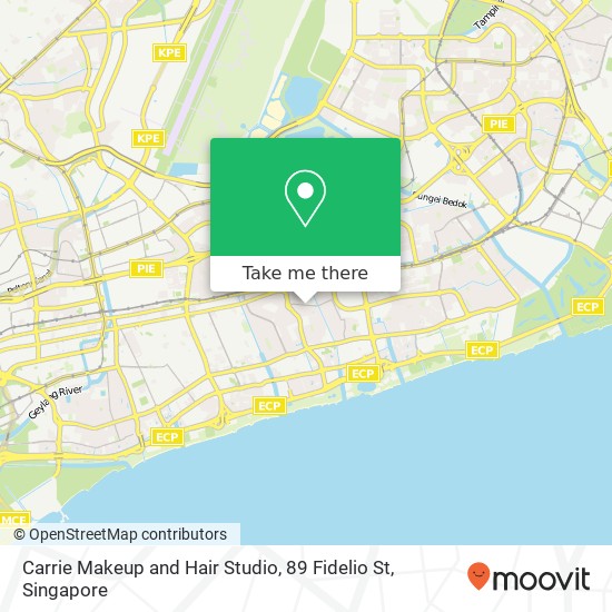 Carrie Makeup and Hair Studio, 89 Fidelio St map