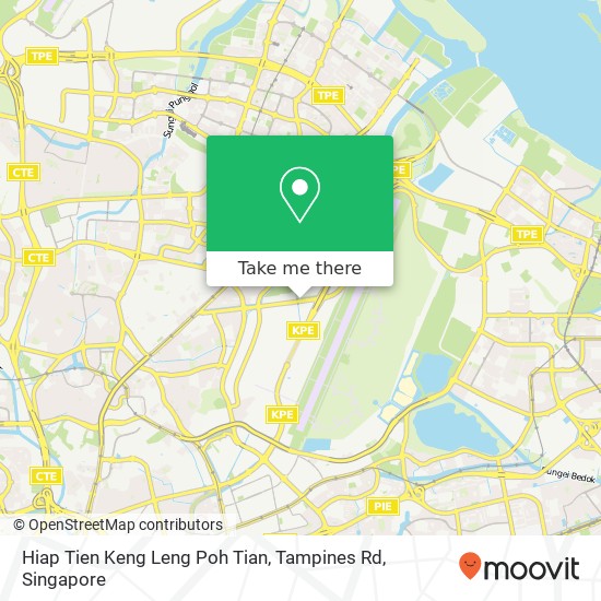 Hiap Tien Keng Leng Poh Tian, Tampines Rd map