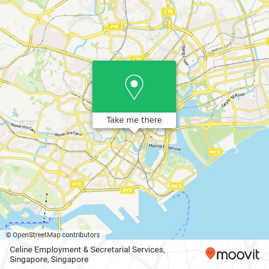 Celine Employment & Secretarial Services, Singapore地图