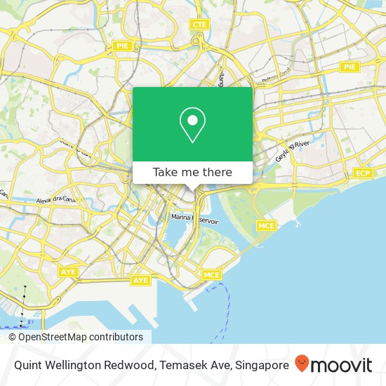 Quint Wellington Redwood, Temasek Ave map