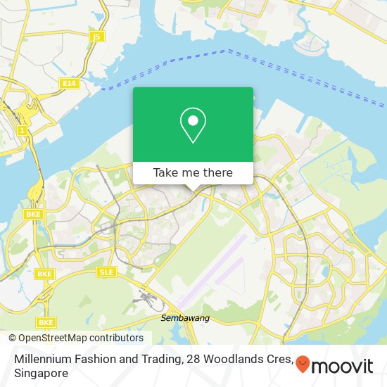 Millennium Fashion and Trading, 28 Woodlands Cres map