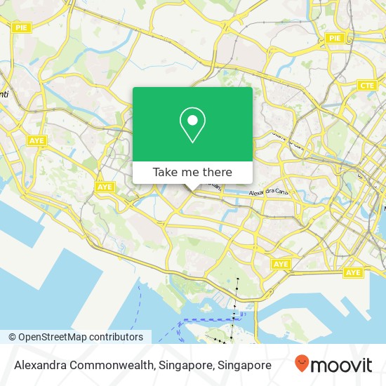 Alexandra Commonwealth, Singapore map