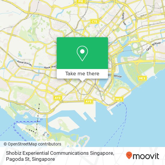 Shobiz Experiential Communications Singapore, Pagoda St地图