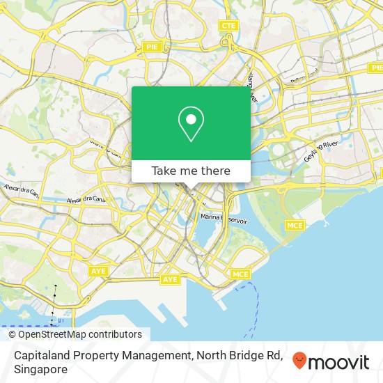 Capitaland Property Management, North Bridge Rd map