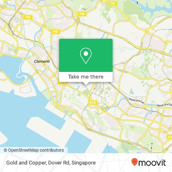 Gold and Copper, Dover Rd map