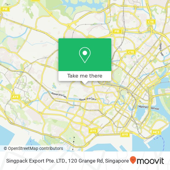 Singpack Export Pte. LTD., 120 Grange Rd map