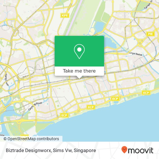 Biztrade Designworx, Sims Vw map