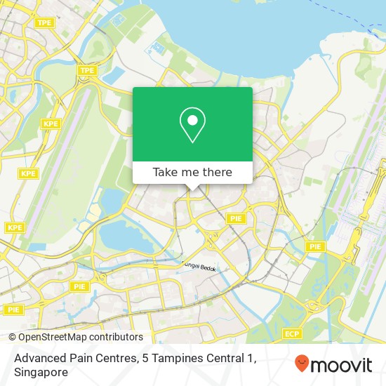 Advanced Pain Centres, 5 Tampines Central 1 map
