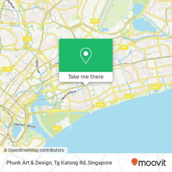 Phunk Art & Design, Tg Katong Rd map