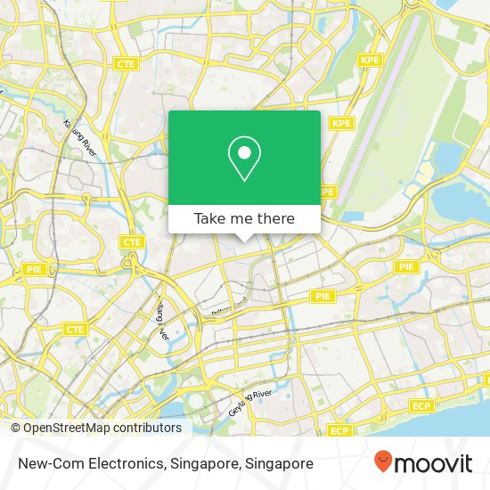 New-Com Electronics, Singapore map