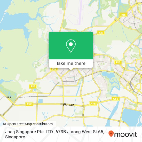 Jpaq Singapore Pte. LTD., 673B Jurong West St 65地图