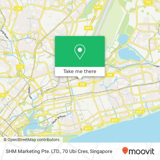 SHM Marketing Pte. LTD., 70 Ubi Cres地图