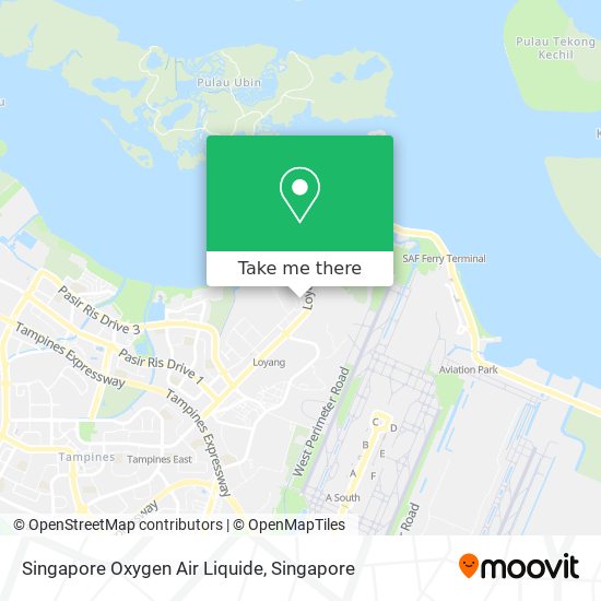 Singapore Oxygen Air Liquide map