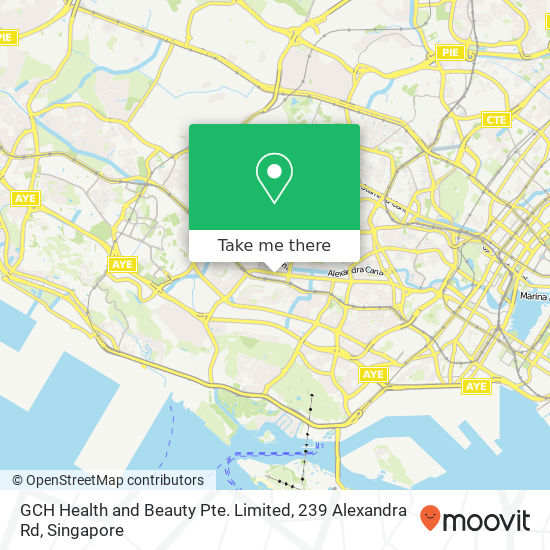 GCH Health and Beauty Pte. Limited, 239 Alexandra Rd地图