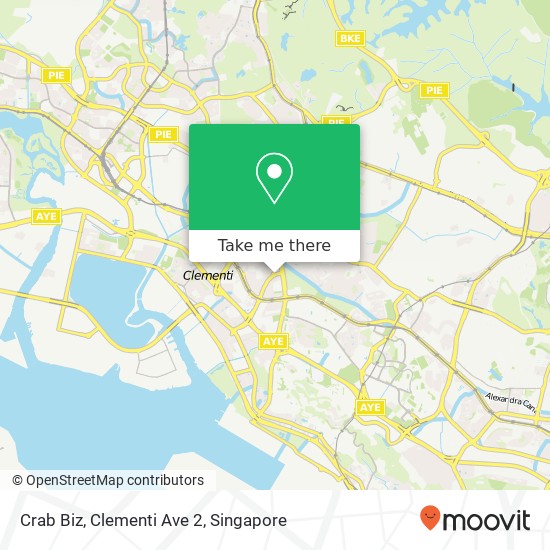 Crab Biz, Clementi Ave 2 map