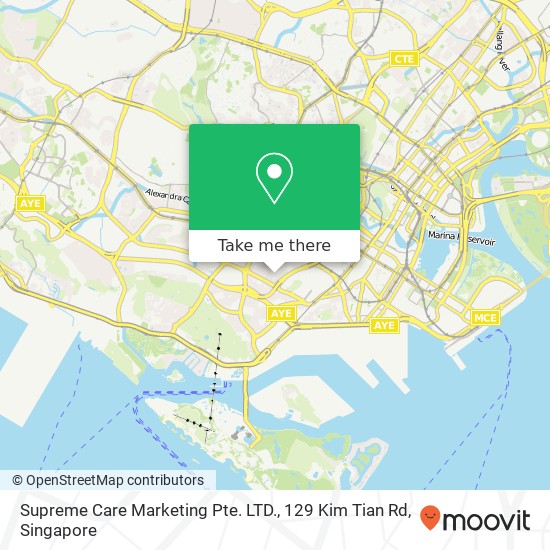 Supreme Care Marketing Pte. LTD., 129 Kim Tian Rd地图