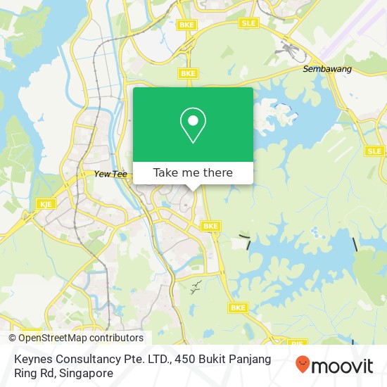 Keynes Consultancy Pte. LTD., 450 Bukit Panjang Ring Rd地图