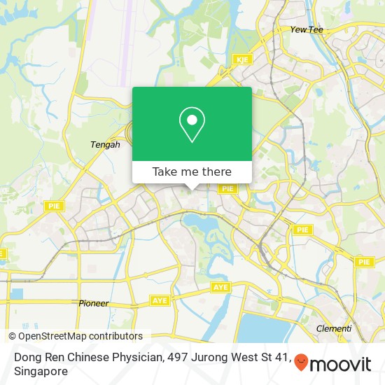 Dong Ren Chinese Physician, 497 Jurong West St 41 map