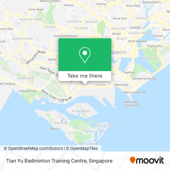 Tian Yu Badminton Training Centre map