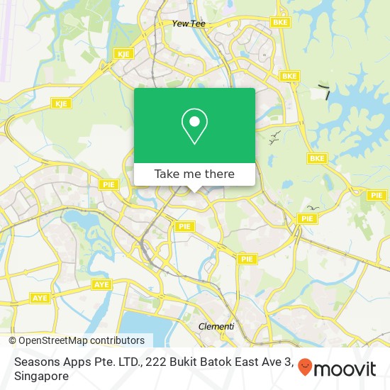 Seasons Apps Pte. LTD., 222 Bukit Batok East Ave 3 map